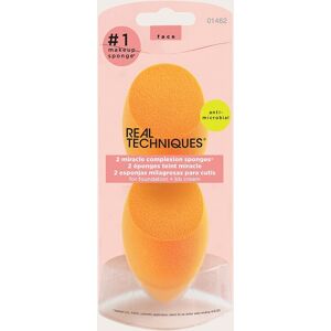 Real Techniques 2 Pack Miracle Complexion Sponge, Orange One Size