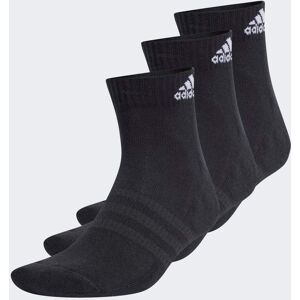 Adidas Cushioned Sportswear Ankle Socks 3 Pairs Black / White XL