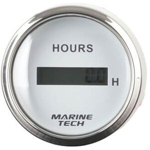 Marine Tech Marine Tech Hour Meter with LCD Display - White