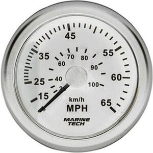 LatestBuy 12/24V Land Marine Speedo (0-65mph) - White