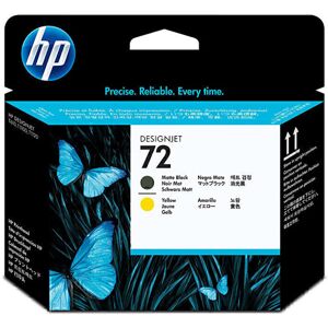 HP 72 Ink Printhead - MatteBlck/Yellw