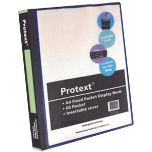 Protext Insert Cover Display Book A4 (Black) - 60 pocket