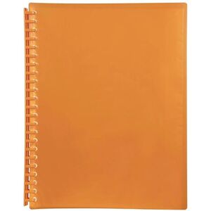 Marbig Refillable Display Book A4 (Translucent) - Orange