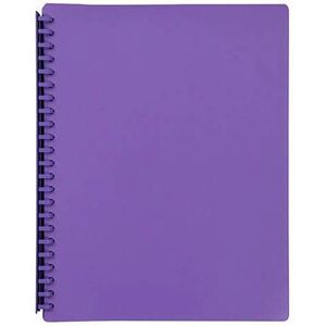 Marbig Refillable Display Book 20 pocket (A4) - Purple