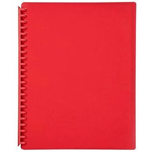 Marbig Refillable Display Book 20 pocket (A4) - Red