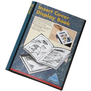 Colby Insert Cover Display Book 20 pocket A4 (Black)