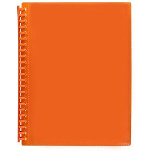 Marbig A4 Refillable 20P Insert Cover Display Book - Orange