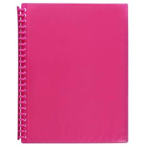 Marbig A4 Refillable 20P Insert Cover Display Book - Pink