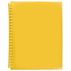 Marbig A4 Refillable 20P Insert Cover Display Book - Yellow