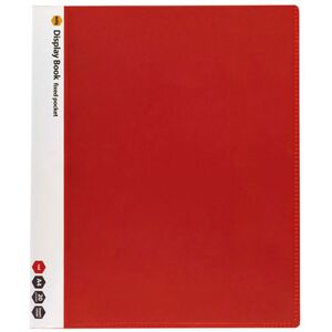 Marbig Non Refillable A4 20P Insert Cover Display Book - Red