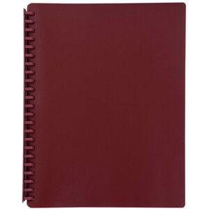 Marbig A4 20 Pocket Refillable Display Book - Maroon