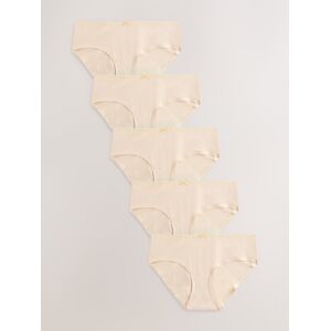 Next Black/White/Pastel Rose Nude Boyshort Cotton Rich Knickers 5 Pack