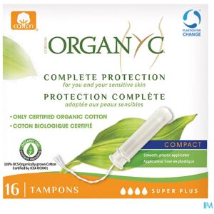 Organyc Tampon Compact Super Plus Coton Bio 16
