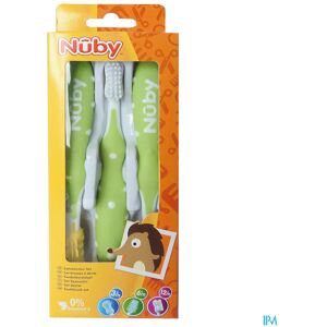 Nuby Nûby Set de brosses à dents 3 pièces – 3m+