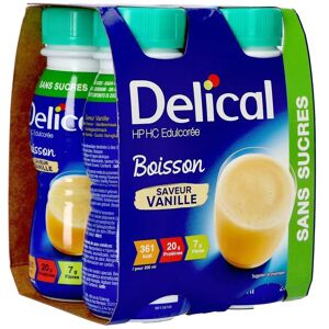 Delical Boisson Lactee S/sucre Vanille 4x200ml
