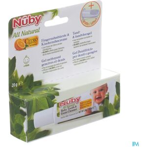 Nuby Citroganix Gel nettoyant gencives et dent + doigt massant – 15g - 4m+