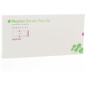 Molnlycke Mepilex Border Post-op Pans 10x20cm 5 496405