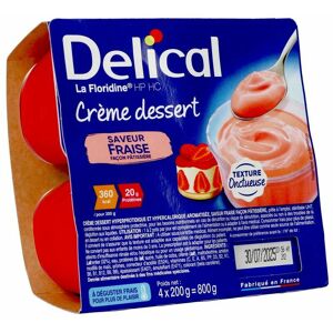 Delical Creme Dessert La Floridine Fraise 4x200g