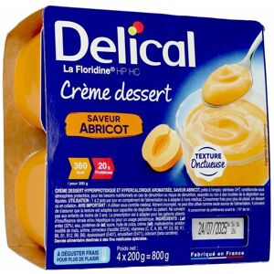 Delical Creme Dessert La Floridine Abricot 4x200g