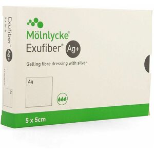Molnlycke Exufiber Ag Gel.fibre Dressing Ster 5 X 5cm 10