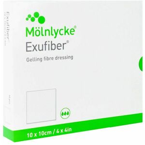 Molnlycke Exufiber Ag Gel.fibre Dressing Ster 10 X 10cm 10