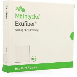 Molnlycke Exufiber Gelling Fibre Dressing Ster 10 X 10cm 10