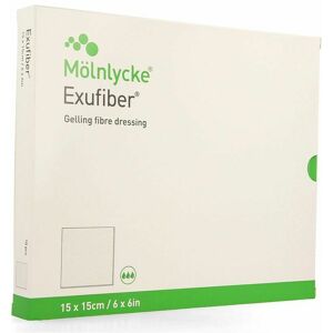 Molnlycke Exufiber Gelling Fibre Dressing Ster 15 X 15cm 10