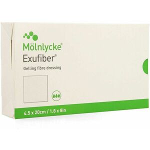 Molnlycke Exufiber Ge.fibre Dressing Ster Meche 4,5x20 10