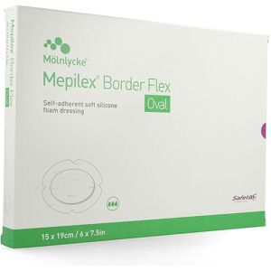 Molnlycke Mepilex Border Flex Oval Pans 15x19cm 5 583400