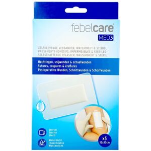 Febelcare Med3 Pans. Adh. Ster. Wtp 10x15cm 5