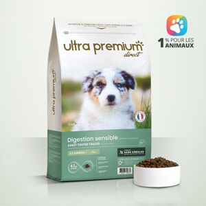 Ultra Premium Direct Croquettes Sans Céréales pour Chiot Digestion Sensible Toutes Tailles