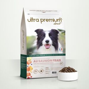 Ultra Premium Direct Croquettes Sans Céréales au Saumon frais pour chien adulte toutes tailles
