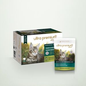 Ultra Premium Direct Sachets Fraîcheur Chaton / Chat adulte Sans Céréales - Tendres émincés en gelée riches en poulet