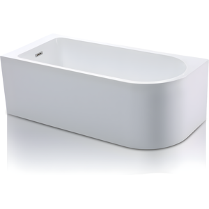 Vente-unique Baignoire d'angle - 240L - 170 x 75 x 58 cm - Blanche - Angle gauche - ANIKA
