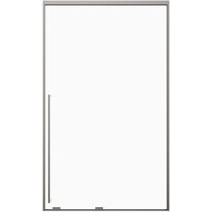 Vente-unique Porte de douche coulissante - Verre trempé 8 mm - 120 x 200 cm - Coloris Gun métal - COVINGTON