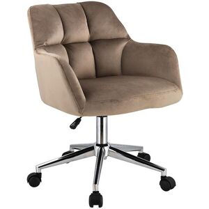 Chaise de bureau - Velours - Beige - Hauteur réglable - PEGA de Pascal Morabito