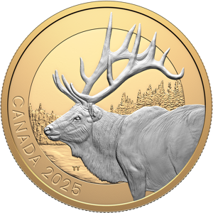 Royal Canadian Mint Animal Portraits: Elk  1 oz. Fine Silver Coin