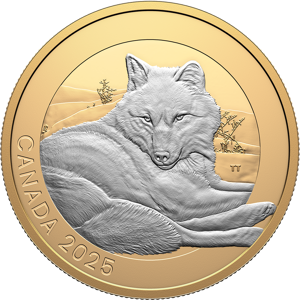 Royal Canadian Mint Animal Portraits: Grey Wolf  1 oz. Fine Silver Coin