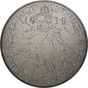 Royal Canadian Mint Emanuel Hahns Original Sketch: Royal Visit  5 oz. Fine Silver Coin