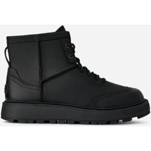 UGG® Men's Idyllwild Lace Leather Boots in Black/Black, Size 14 - Black/Black - Size: 14