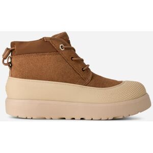 UGG® Kids' Neumel Weather Hybrid Suede Classic Boots in Chestnut/Whitecap, Size 6K - Chestnut/Whitecap - Size: 6K