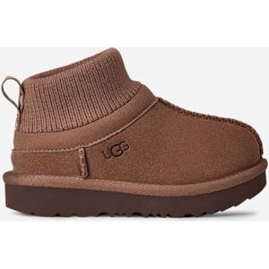 UGG® Toddlers' Classic Ultra Stretch Cuff Suede/Textile/Recycled Materials Classic Boots in Rocky Oak, Size 7T - Rocky Oak - Size: 7T