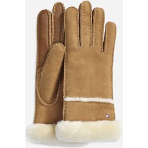 UGG® Women's Sheepskin Seamed Glove in Brown, Size Medium - Brown - Size: M