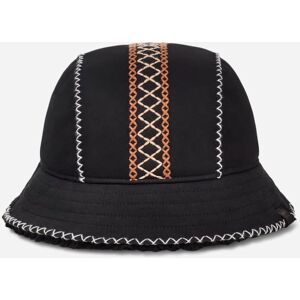 UGG® Women's Atherson Embroidered Hat Sheepskin in Black, Size Small - Medium - Black - Size: S/M