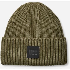 UGG® Men's Chunky Rib Beanie in Burnt Olive - Burnt Olive - Size: O/S