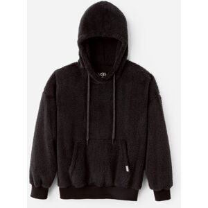UGG® Women's Loyra Sherpa Hoodie Fleece in Ink Black, Size XXS - Ink Black - Size: XXS