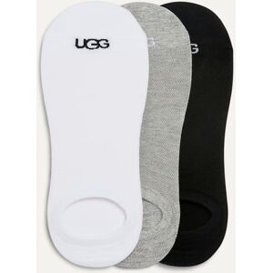 UGG® Men's Oliver No Show 3 Pack Cotton Blend in White/Grey/Black, Size L/XL - White/Grey/Black - Size: L/XL