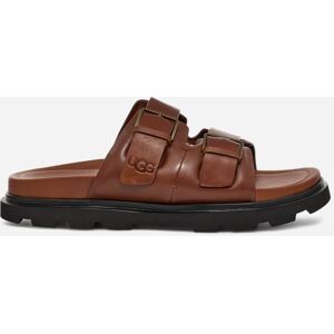 UGG® Men's Capitola Buckle Slide Leather Sandals in Cognac, Size 15 - Cognac - Size: 15