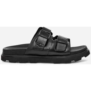 UGG® Men's Capitola Buckle Slide Leather Sandals in Black, Size 15 - Black - Size: 15