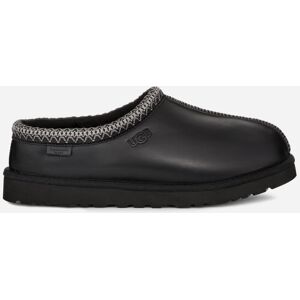 UGG® Men's Tasman LTHR Regen Leather Slippers in Black, Size 15 - Black - Size: 15